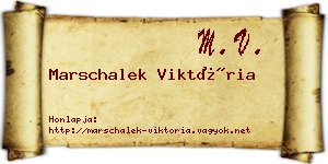 Marschalek Viktória névjegykártya